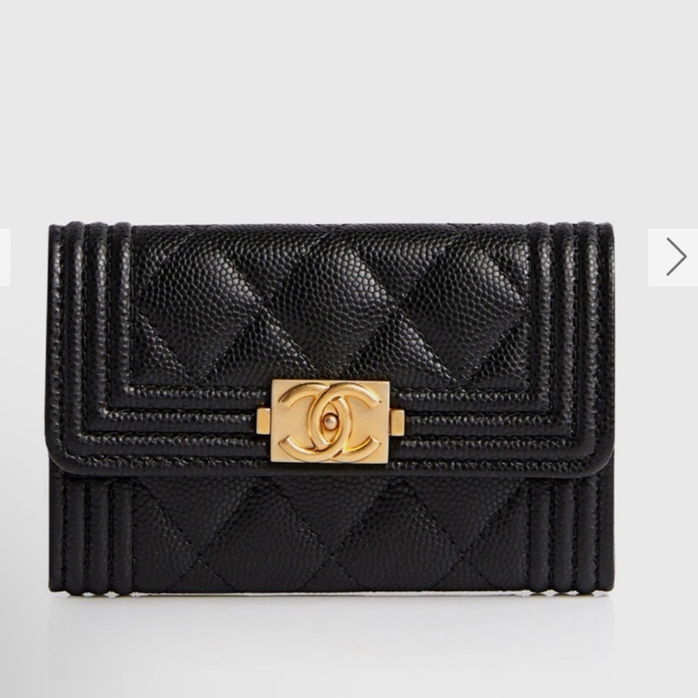 NWT BOY CHANEL FLAP CARD HOLDER
